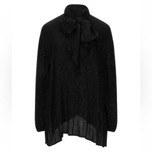 CHLOE Silk Viscose Bow Blouse FR 38